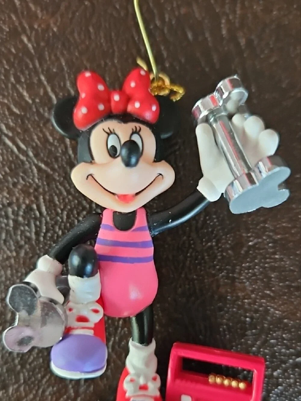 Disney Enesco Minnie Mouse Christmas Fitness Tree Ornament